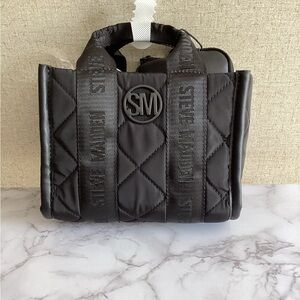 Steve Madden Black Minnie Nylon Bag